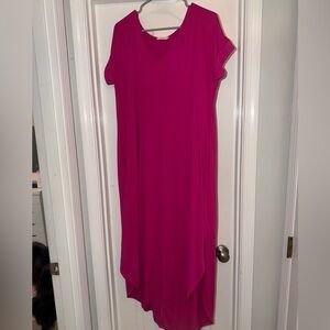Entro Fuchsia High Low Dress